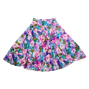 Adrianna Papell 100% Silk 2 Pc Skirt Suit Floral Vintage Women 14 Easter Church image 5