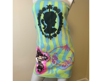 Molly Monroe Apparel Handmade Strapless Knit Dress Cameo CryBaby