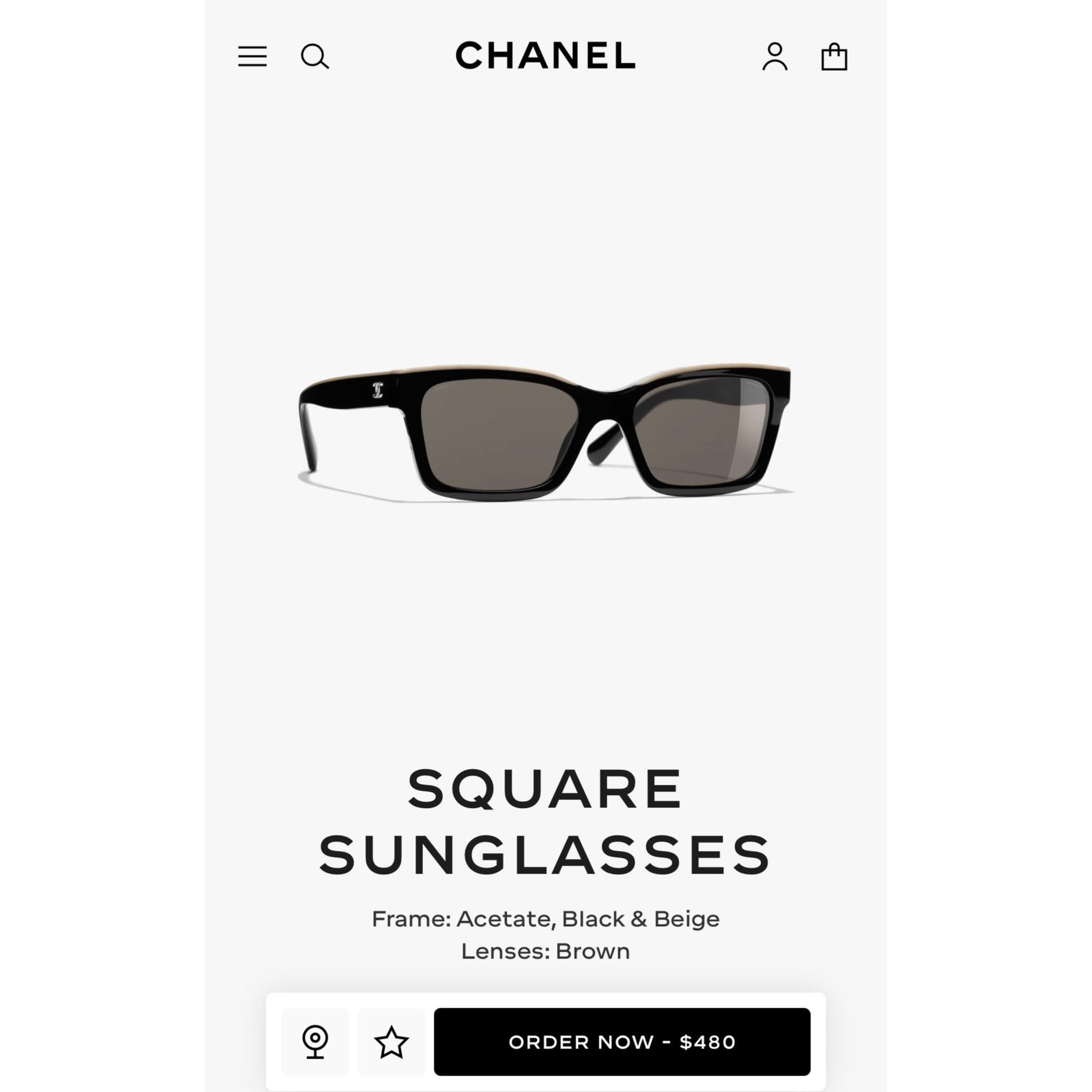Y2k Vintage Chanel Sunglasses - Etsy