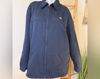 Chaqueta Dickies Eisenhower con aislamiento, estilo vintage, años 90, talla XL, azul marino, EUC
