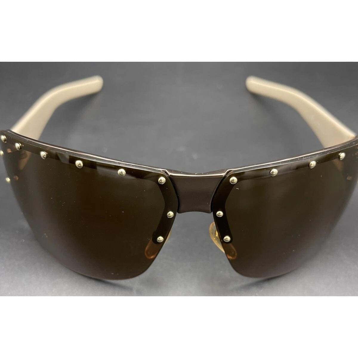 Vintage Gucci GG 1819/S Signature Shield Designer Unisex Sunglasses Gucci GG 1819S BLKP0 – Vintage Frames Company main image 2