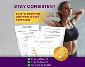 Workout Tracker for Beginners – Simple Gym Log to Stay Consistent (Printable PDF)