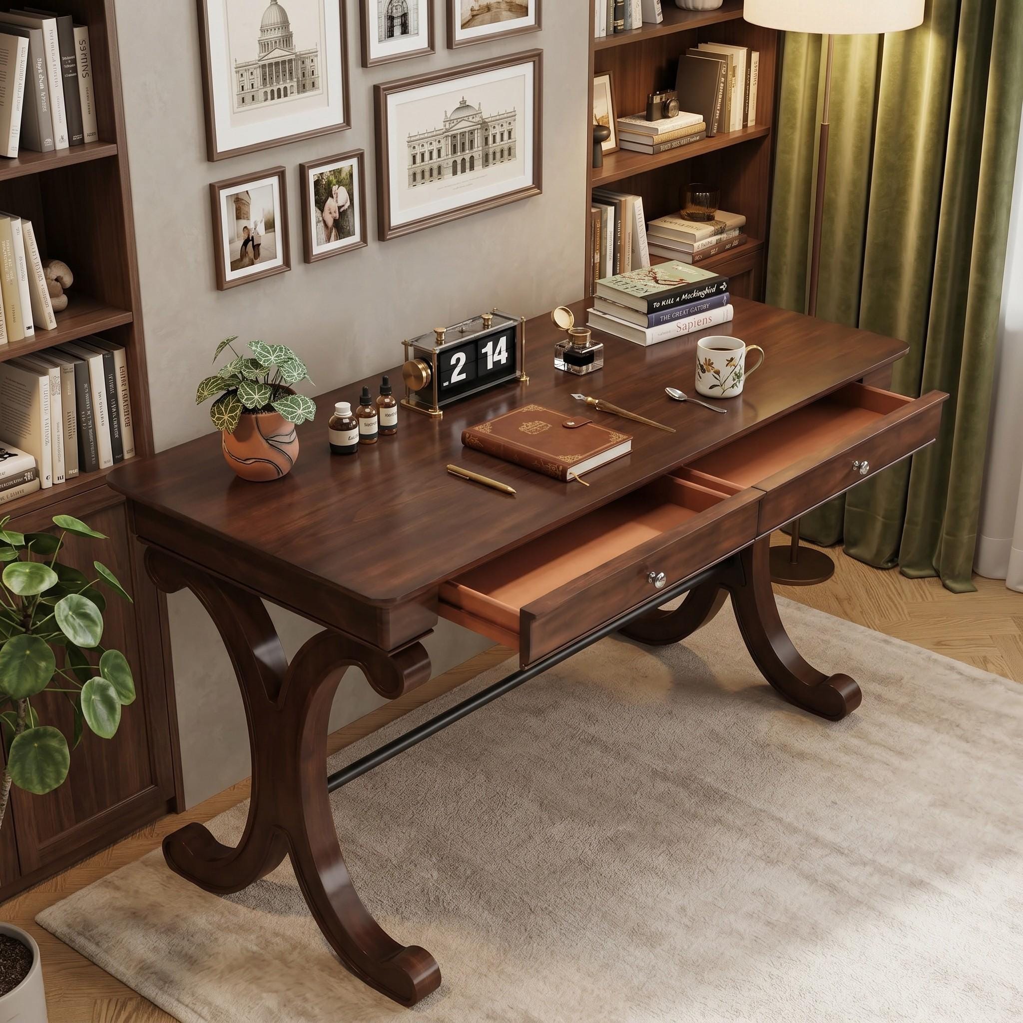 Antique Cherry Wood Desks - Etsy