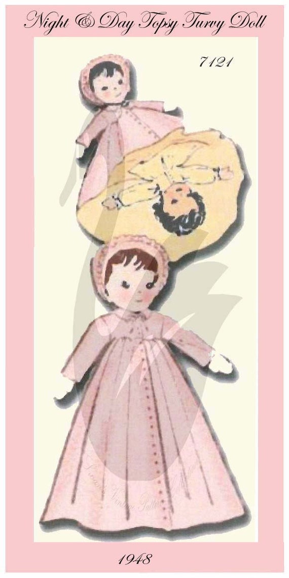 vintage topsy turvy doll
