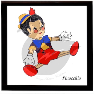Reproduction Vintage Pinocchio Doll Approx 19&quot; Tall Sewing Pattern  PDF