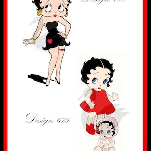 Reproduction Baby Betty Boop & Betty Boop Sewing Pattern PDF