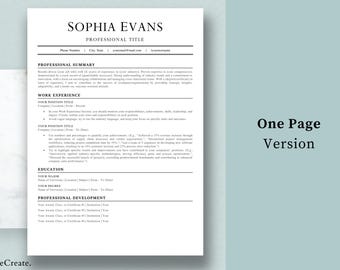 Professioneel CV-sjabloon 2026 MS Word | Sollicitatiebrief en referenties | Professionele en moderne cv-sjabloon met directe digitale download