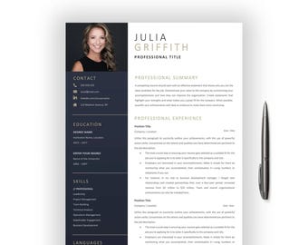Bewerkbaar modern cv-sjabloon voor Microsoft Word Professional CV downloaden Opslaan in pdf-indeling