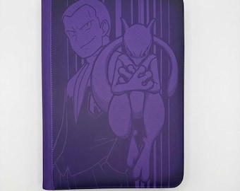 Destined Rivals - 9 Pocket TCG Binder, Laser Engraved