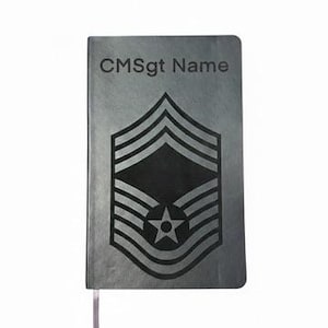 Personalized Air Force Chief Master Sergeant Moleskine Notebook - Custom Engraved Journal