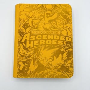 Ascended Heroes - 9 Pocket TCG Binder, Laser Engraved