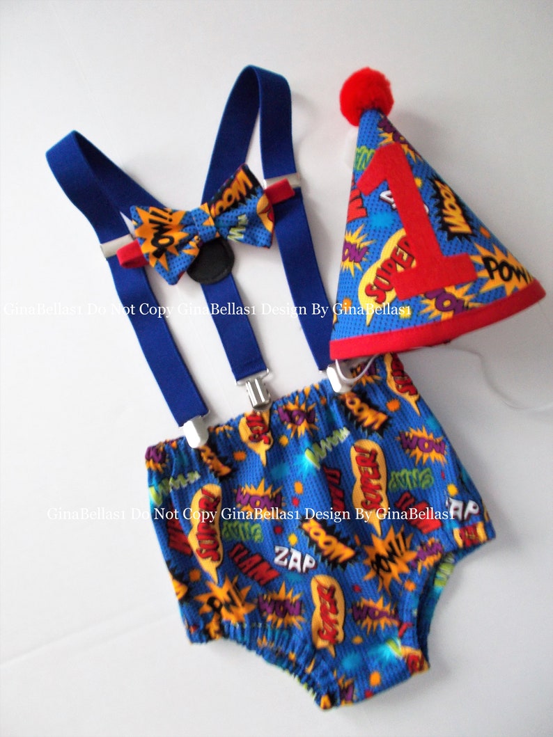 superhero 1st birthday outfit