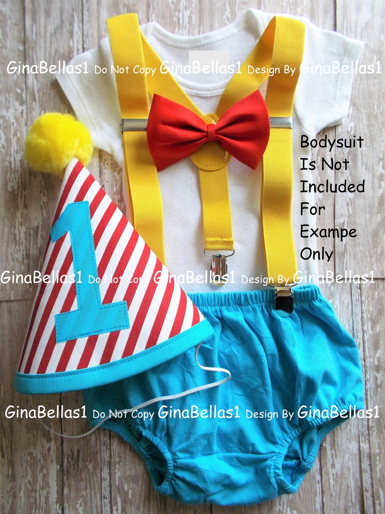 Baby Boys Cake Smash Outfit First Birthday Diaper Cover Bloomers Neck Tie Bowtie set for Toddler B-Day Photo Shoot