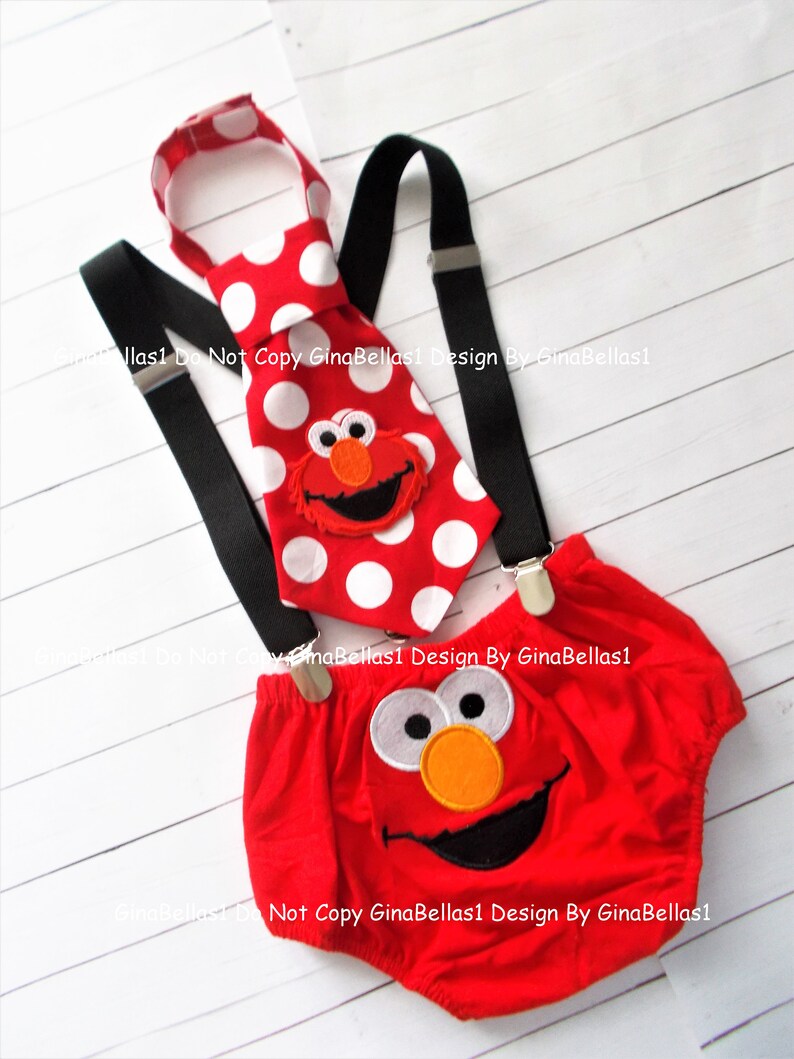 elmo smash cake outfit