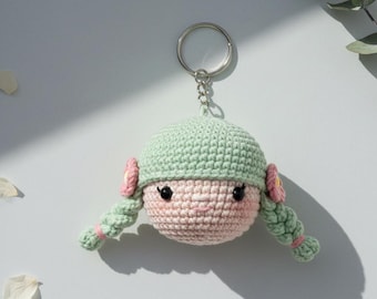 Handcrafted Mint Amigurumi Keychain|instant Download pdf