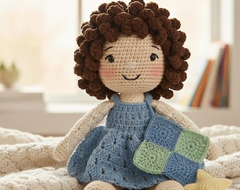 Crochet Amigurumi Girl Doll Pattern PDF | Step-by-Step Handmade Plush Toy | instant download pdf