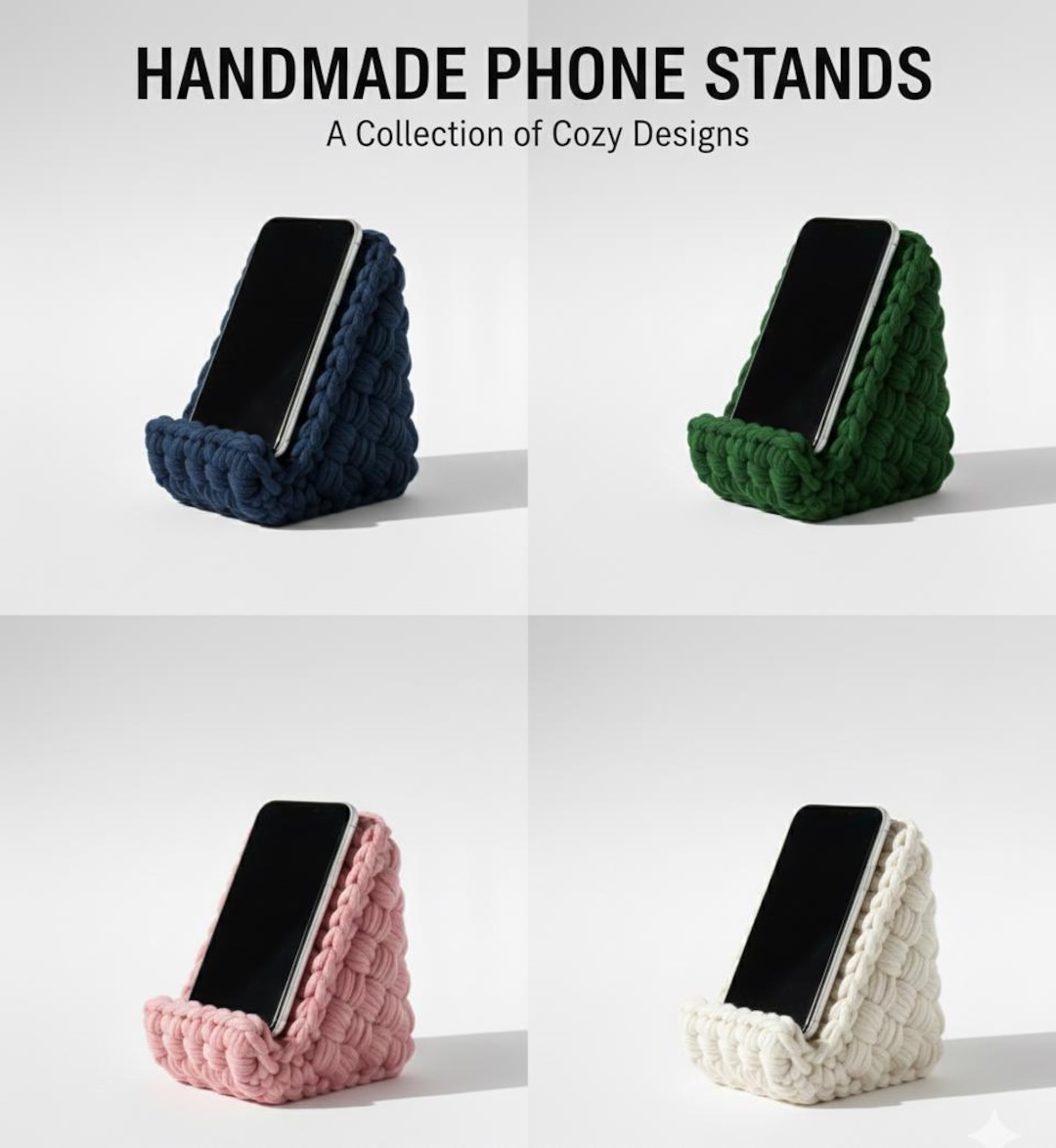 Phone Stand Pattern Crochet Phone Stand Pattern | Instant Download Pdf - Etsy