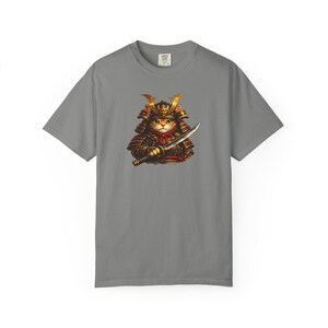 Comfort Colors® Samurai Cat Shirt, Japanese Warrior Cat T-Shirt, Anime Cat Samurai Graphic Tee, Vintage Style Cat Shirt, Gift for Cat Lovers image 13