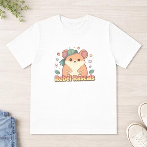Camiseta con diseño de hámster de Rebel Rascals / Rodent-Core, Travesuras adorables