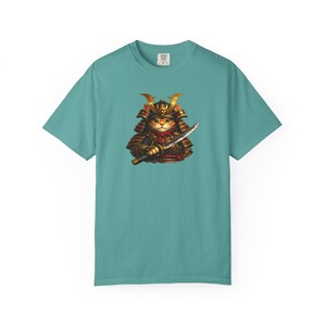 Comfort Colors® Samurai Cat Shirt, Japanese Warrior Cat T-Shirt, Anime Cat Samurai Graphic Tee, Vintage Style Cat Shirt, Gift for Cat Lovers image 16