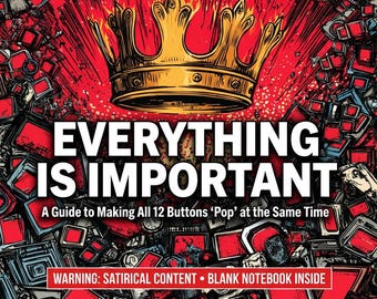 Cuaderno de diseño de interfaz de usuario divertido: un regalo sarcástico para diseñadores