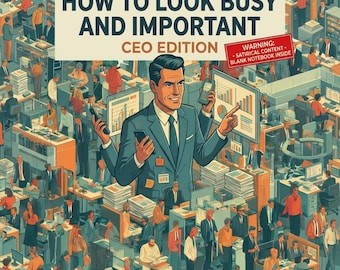 No-libros: Cómo parecer ocupado e importante por Ty Ping Loudly - Edición CEO / Regalo divertido de sátira corporativa para jefes y emprendedores