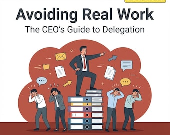 No-libros: Cómo evitar el trabajo real, de Hugh Doit - Guía del CEO para delegar / Regalo divertido para jefes, gerentes y compañeros de trabajo