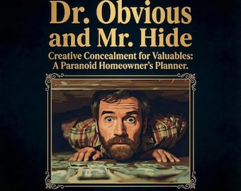 Libros falsos: Dr. Obvio y Sr. Oculto, de Barry D. Treasure - Ocultación creativa de objetos de valor / Regalo divertido para propietarios y preppers paranoicos
