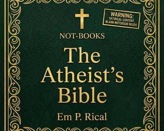 El cuaderno bíblico del ateo: Un divertido regalo de broma, libro de bolsillo sarcástico
