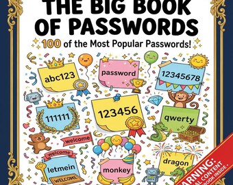 Libreta de contraseñas divertida: un regalo de broma sobre ciberseguridad para TI