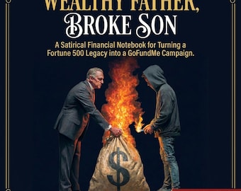 No-Libros: Padre Rico, Hijo Pobre, por Penny Less - La Guía de la Deuda Generacional / Finanzas Divertidas, Parodia de Padre Rico y Regalo Millennial