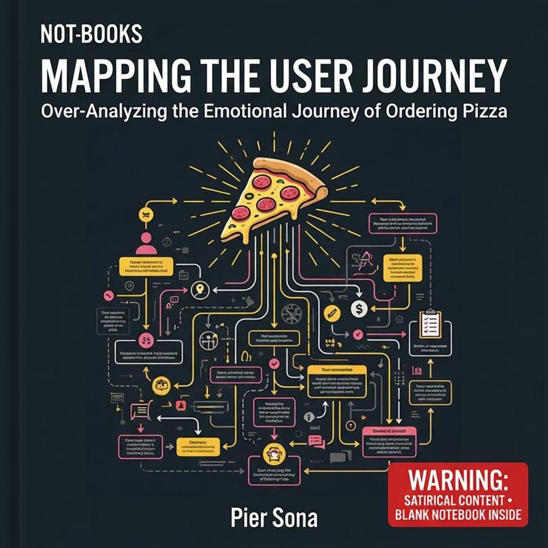 Not-books: Mapping the User Journey- Funny UX Strategy Notebook | Fake ...