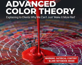 Not-Books: Advanced Color Theory - Funny Designer Notebook | Sarcastic Gift for Creatives, Artists & Graphic Designers