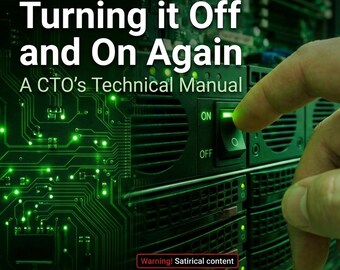 Cuaderno de informática divertido: Apagarlo y encenderlo de nuevo, regalo del director de tecnología