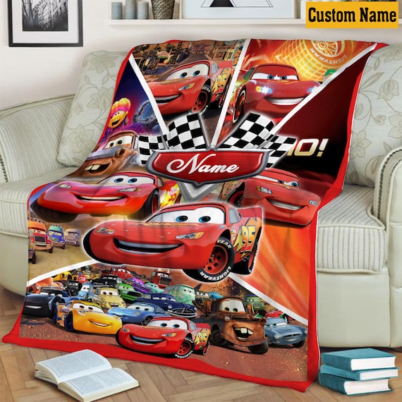 Personalized Cars Movies Blanket Lightning Mcqueen Blanket - Etsy Hong Kong