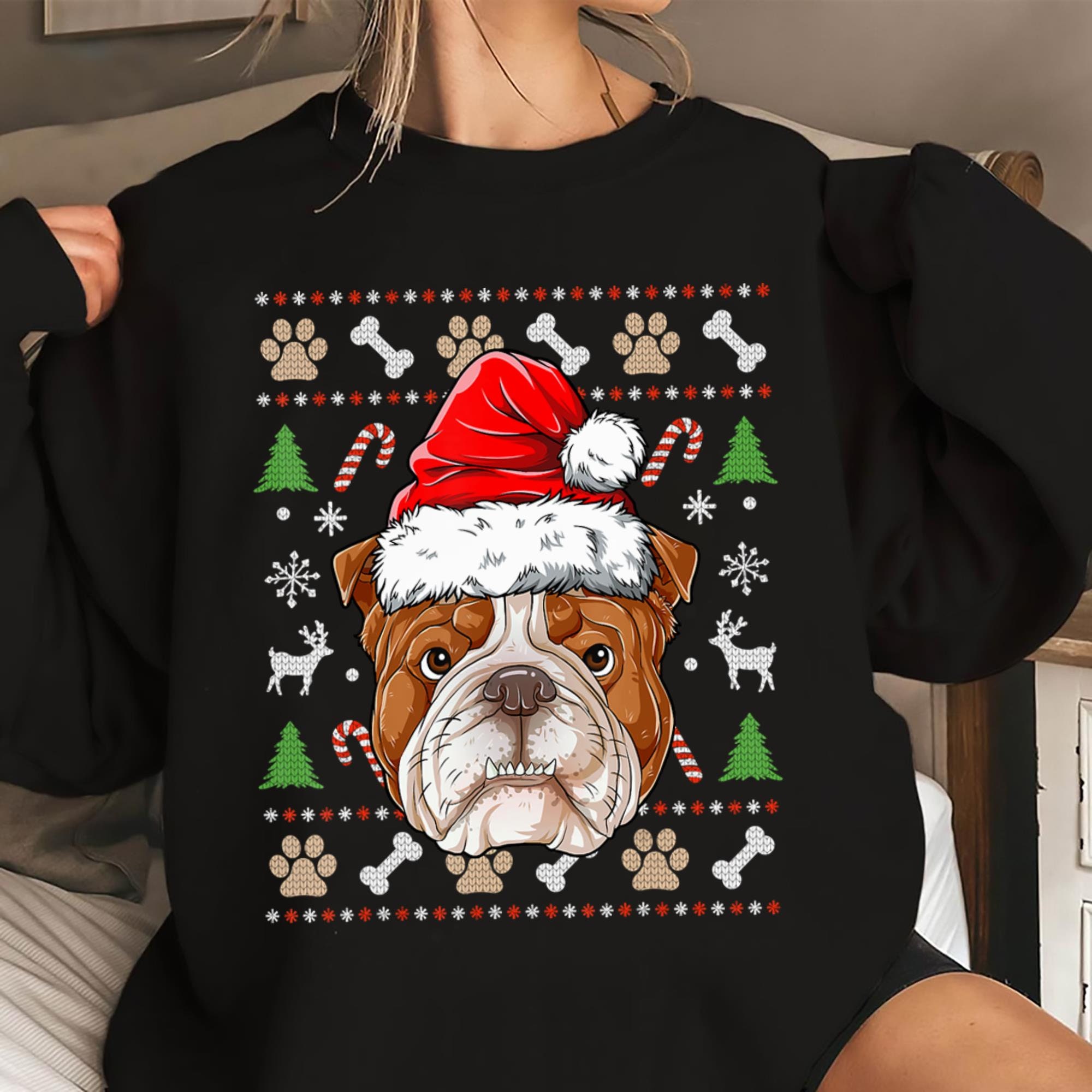 christmas sweater bulldog