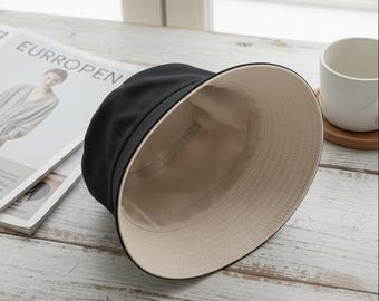 Sombrero de pescador reversible personalizado con logotipo, sombrero de pescador personalizado, regalo de San Valentín para ella, regalo para mamá, sombrero de sol informal de Año Nuevo