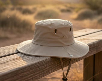 Sombrero de pescador con logotipo personalizado, sombrero de pescador con correa para la barbilla, regalo de San Valentín para ella, regalo para mamá, sombrero informal para exteriores de Año Nuevo