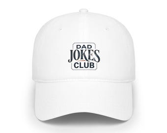 Dad Jokes Club Baseball Cap Funny Humor Hat