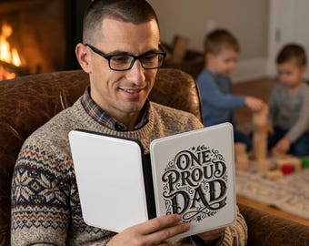 One Proud Dad Kindle Case | Father Typography Leatherlook Cover