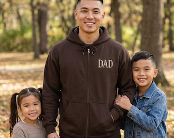 DAD Hoodie  Full Zip Sweatshirt