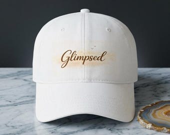 Glimpsed Logo hat Minimalist Low Profile Cotton Twill Baseball Cap