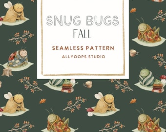 Snug As a Bug Fall Seamless Pattern