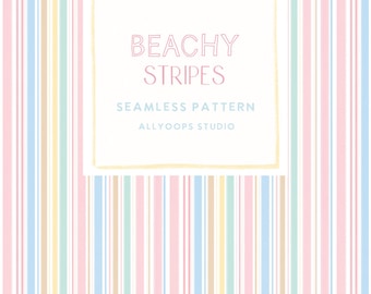 Beach Stripes Seamless Pattern