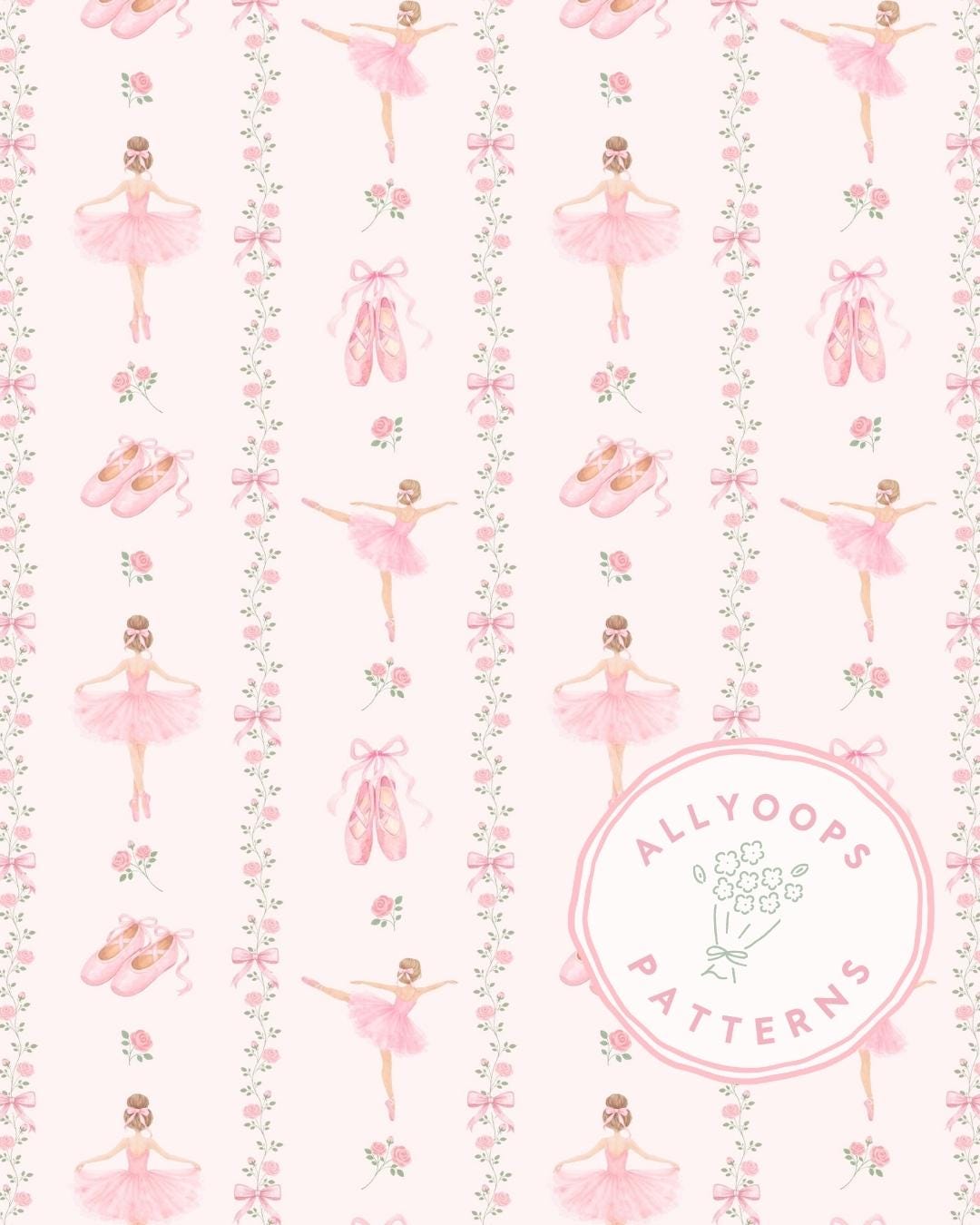 Spring Ballet Pattern Ballet Seamless Pattern - Etsy