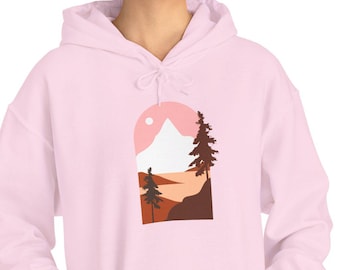Mountain Forest-hoodie – Leuke outdoor-avontuur-reistrui, natuurliefhebbercadeau, wandelsweater