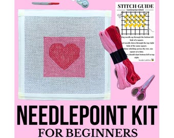 Beginnersset hartnaaldpunt - rood/roze