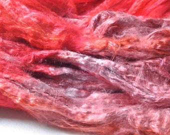 Bamboo Fibre, 25 grams of Hand Dyed Bamboo Top, Spinning, Yarn, Art Batts, Felting, Mixed Media, Textile, Paper Making