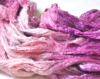 Lotus Fibre, 25 grams of Hand Dyed Lotus Tops, Spinning, Felting, Textile Art, Mixed Media, Paper Making, Speciality Plant Fibre