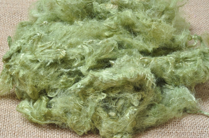 Yarn Felting Art Supplies Mixed Media Textile Art Collage Bamboo Staple Fibre Hand Dyed Art Batts Spinning Paper Making